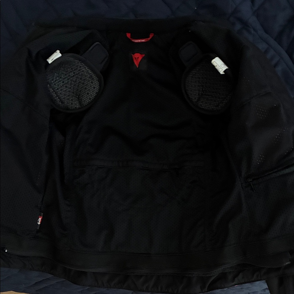 Dainese Women's Black and Pink Leather Motorcycle Jacket - Picture 4 of 5
